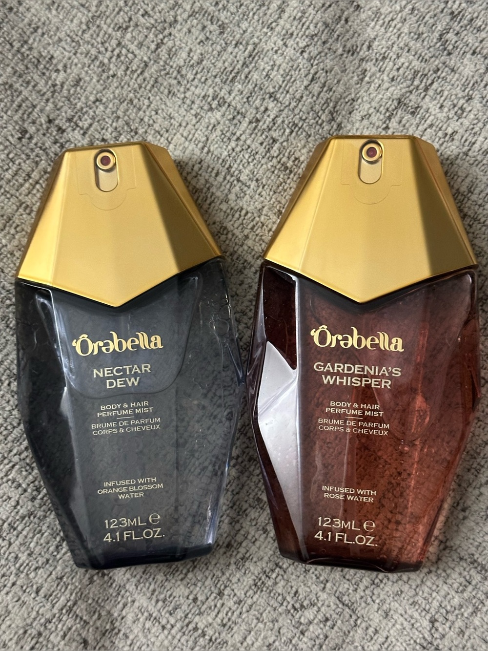 Abella Gardenia's Whisper & Nectar Dew Body & Hair bundle orebella Bella hadid